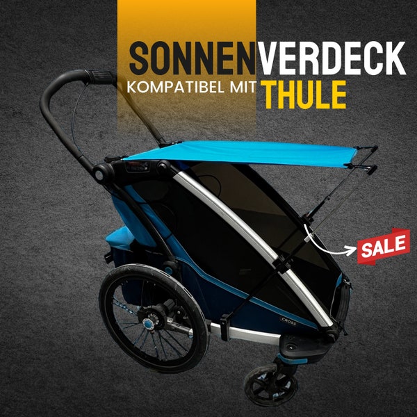 Sonnenschutz•Sun protect•Buggy•Kinderwagen•Babysonnenschutz•Anhänger• Fahrradanhänger•kompatibel mit Thule Cariot •Thule Sport