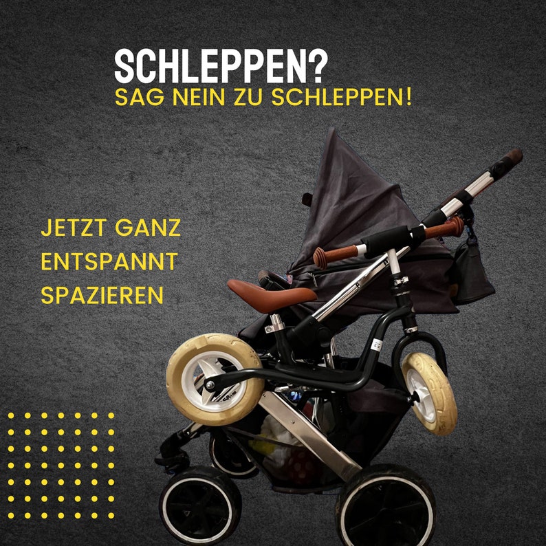 Laufradhalter für ABC Design Kinderwagenkompatibel mit ABC Design SalsaAVUSAdapterAufhängungGeschenk ElternPukyWoomRollerfür Sie Bild 7