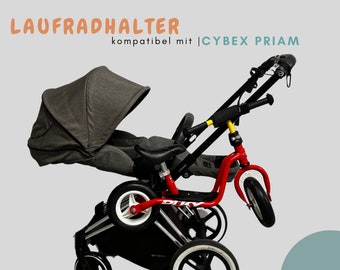Laufradhalter für Cybex Priam Kinderwagen•kompatibel mit Cybex Priam •Adapter•Aufhängung•Geschenk Eltern•Puky•Woom•Roller•für Sie•Momlife