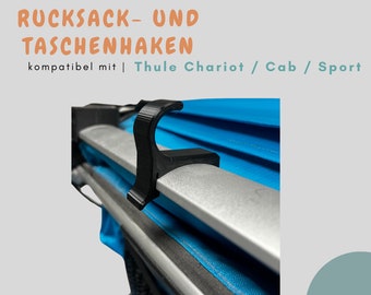 2x backpack holder for Thule Chariot / Sport / Cross / adapter / backpack holder / bag attachment / shopping bag / handbag / bottle
