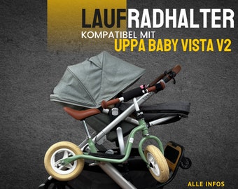 Laufradhalter für Uppa Baby Vista Kinderwagen•kompatibel mit Uppa Baby•Adapter•Aufhängung•Geschenk für Eltern•Puky•Woom•Roller•für Sie