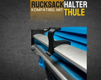 2x Rucksackhalter für Thule Chariot / Sport / Cross / Adapter / Rucksackhalterung /Taschenbefestigung / Einkaufstasche / Handtasche /Flasche