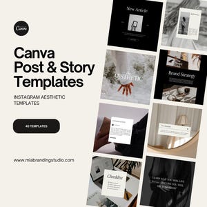 Modelo Estético Canva do Instagram, 40 Modelos Instagram, Modelos de Postagens e Histórias, Modelos Canva