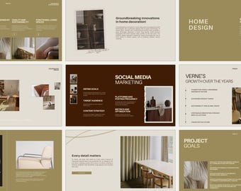 Verne Canva Templates: Furniture Brand Guidelines