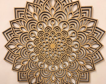 Paint your own mandala wall decor  - paint your own - Arts and Crafts - diy craft ideas - wall art craft supplies