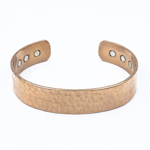 Pure copper hammered broad bangle | Copper kada | Solid copper | Hammered design bracelet | Adjustable bangle | Copper jewelry for her/him