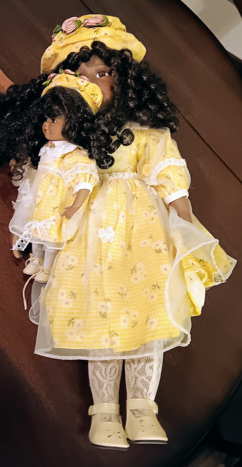 Porcelain Dolls Collectible Dolls African American Porcelain Dolls Black Dolls Vintage Porcelain