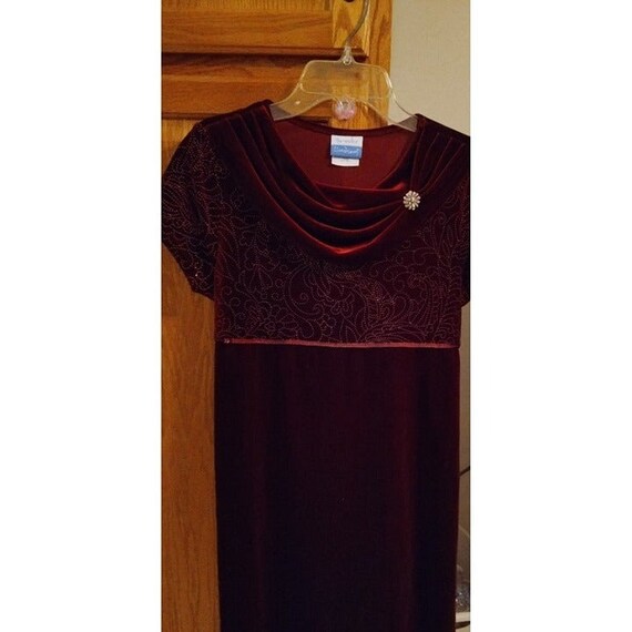 BROOKE LINDSAY Girls Dress - Velvety - Size 16.5 … - image 1