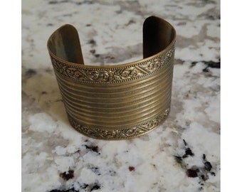 Vintage Brass Bracelet  - Cuff Bracelet - BRASS - Cleopatra Style Bracelets - Women's Bracelets - Women's jewelry - Women's Accessories