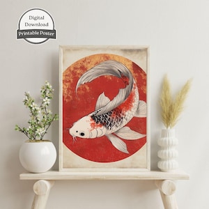 Stampa artistica dello zodiaco dei Pesci / Regalo di astrologia per i Pesci / Decorazione del tema natale / Poster del segno zodiacale / Arte murale di astrologia
