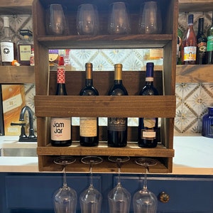 Wine Rack 4 Bottle Custom Built