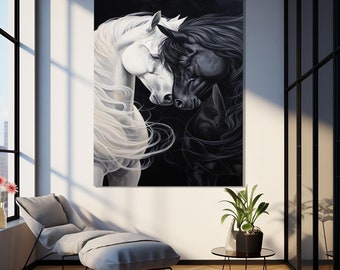 Horse Wall Decor, Love Glass Art, Tempered Glass Wall Art, Floral Design Wall Decor, Glass Wall Art, Luxury Glass Art, Women Wall Decor