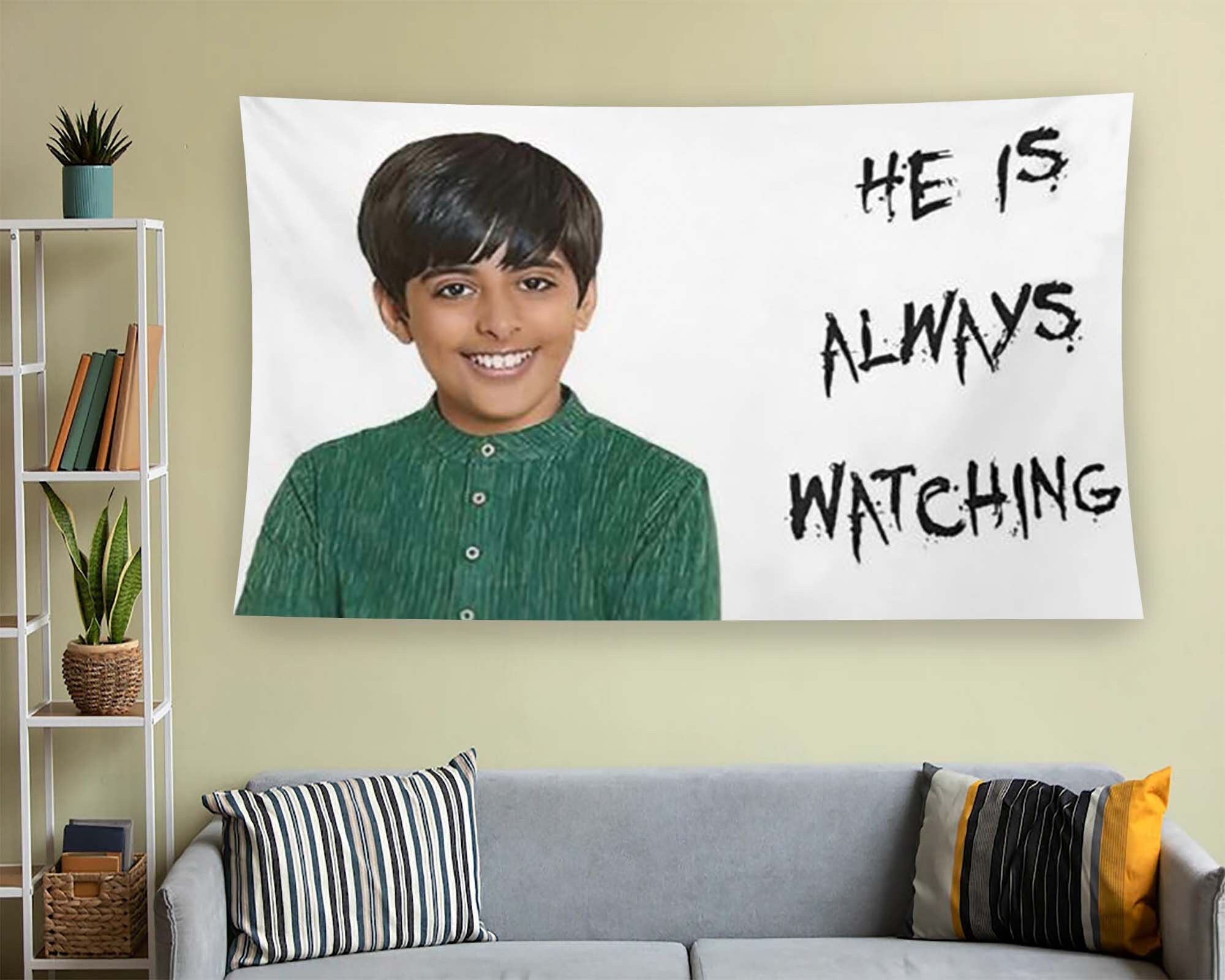 Find Ravi Meme Ravi is Always Watching, Funny Meme,wall Hanging for Bedroom,living ...
