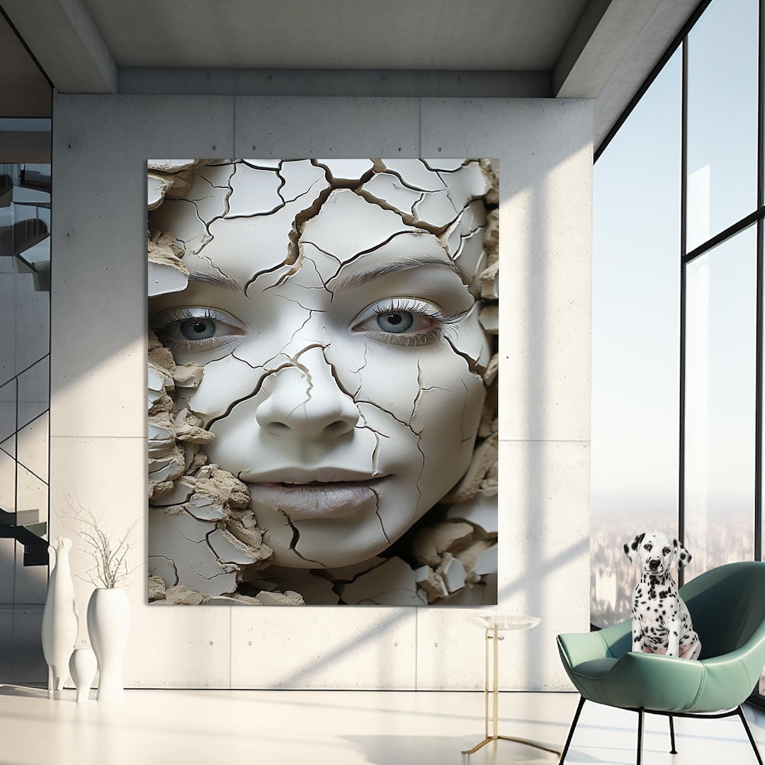 Maximalist Wall Decor, Bedroom Wall Art, Tempered Glass Wall Art, Cute