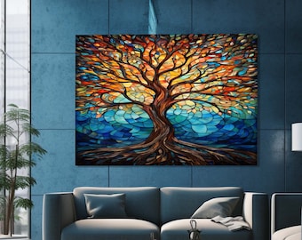 Life Three Glass, Tempered Glass, Tempered Glass Wall Art, Floral Design Wall Decor, Glass Wall Art, Luxury Glass Art, Women Wall Decor