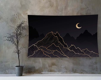 Moon Tapestry, Moon Pattern, Minimalist Tapestry, Tapestry For Living Room, Bedroom Tapestry,Girl Room Tapestry,Wall Tapestry,Tapestry Decor
