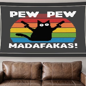 Cat Tapestry, Cat Memes Tapestry, Salon Tapestry, Tapestry For Salon, Memes Tapestry, Mood Tapestry,Funny Text Tapestry,Funny Tapestry