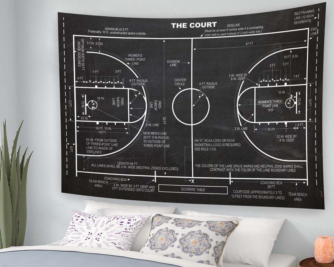 Basketball Tapestry,tapestry Wall Hanging, Art Hand Woven, Home Living