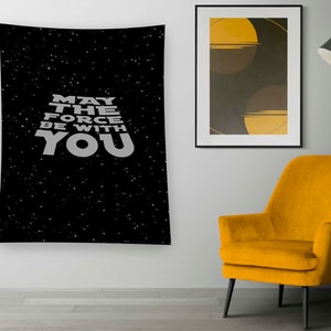 Tapestry Wall Hanging, Art Hand Woven, Home Living Room, Fantastic Tapestry, Black Tapestry, Text Tapestry, Quotes Tapestry, Minimalist