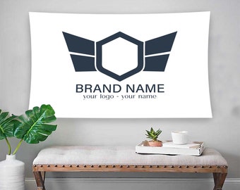 Logo Tapestry, Your Logo Tapestry, Custom Tapestry, Logo Design Tapestry, Your Brand Tapestry, Your Name Tapestry, Logo Pattern Tapestry