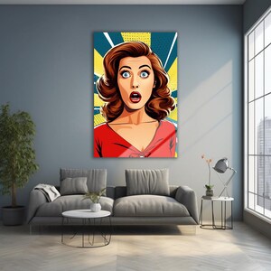 Tempered Glass Wall Art, Comics Wall Art, Panoramic Wall Decor, Abstract Wall Decor, Housewarming Gifts, Home Decor, Gifts For Her