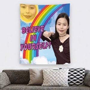 Memes Tapestry, Mood Tapestry, Funny Tapestry, Living Room Tapestry, Salon Tapestry, Funny Memes, Girl Room Tapestry, Tapestry Decor, Wall