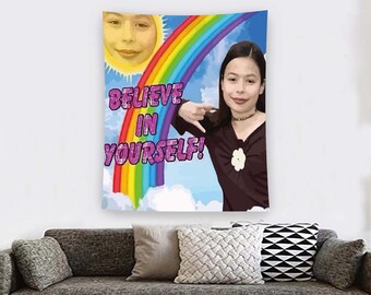 Memes Tapestry, Mood Tapestry, Funny Tapestry, Living Room Tapestry, Salon Tapestry, Funny Memes, Girl Room Tapestry, Tapestry Decor, Wall
