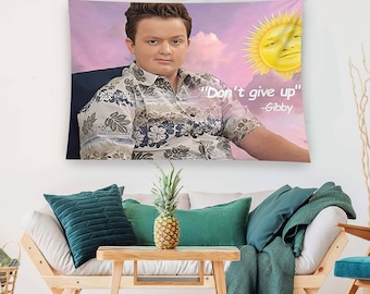 Gibby - What Are You, A Cop Wall Tapestry, Gibby Tapestries, A Cop Backdrop, Meme Flag, iCarly Wall Hanging, Tapestry Wall Decor, Tapestries