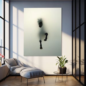 Horse Tempered Glass Wall Art, 3D Wall Decor, Realistic Art, Animal Design Wall Decor, Glass Wall Art, Luxury Glass Art, Women Wall Decor image 4