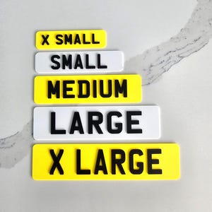 Ride on Car License Plate, Kids number plate, Toddler Gift, Personalised plate, 4th Birthday gift, New car gift, mini racer, Custom Ride On zdjęcie 1
