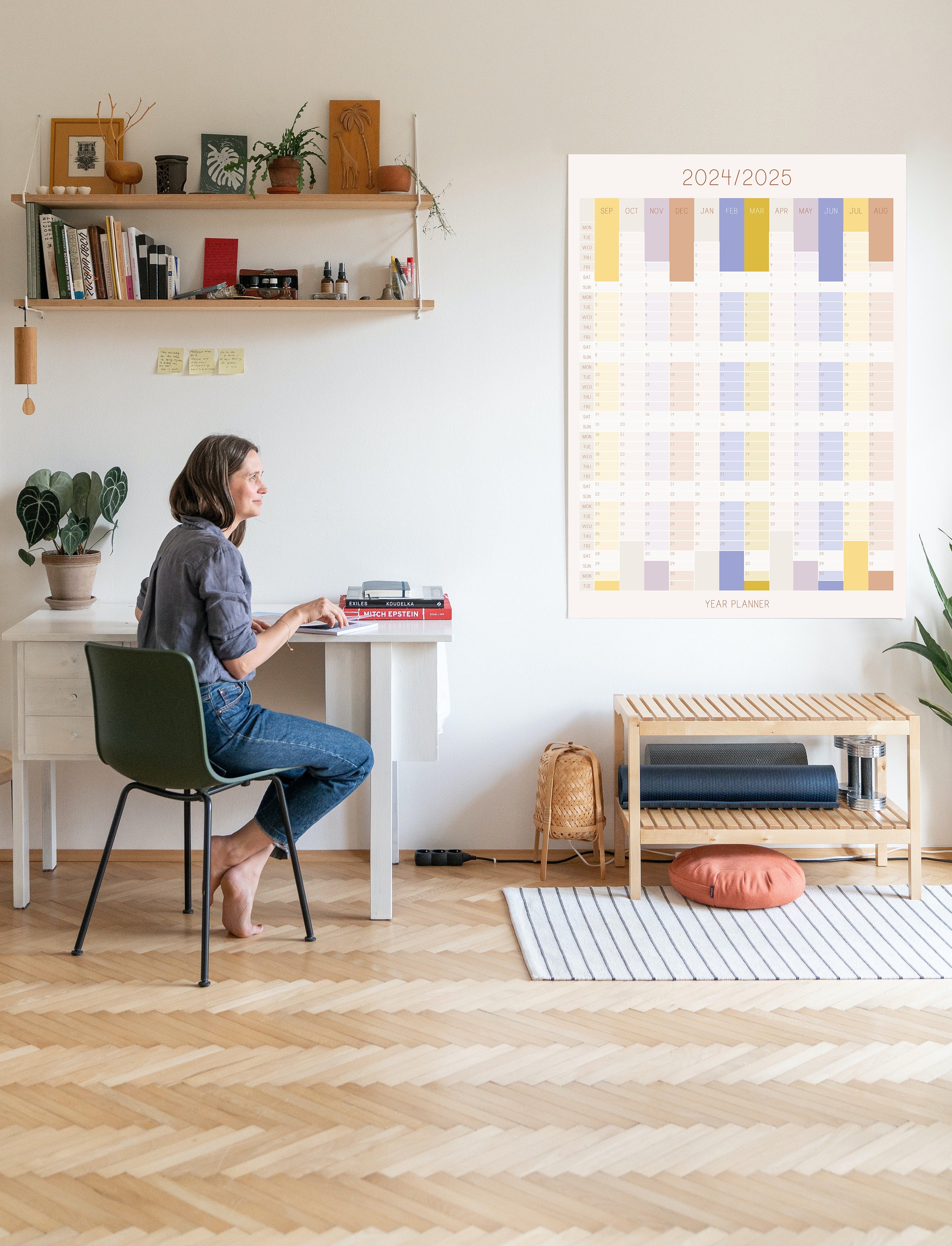 Big Vertical Wall Calendar 2024 2025 Academic Planner for September to