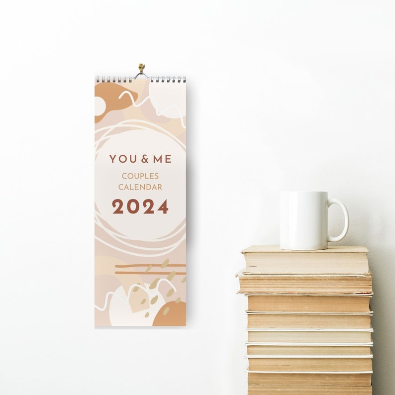 2024 Couples Calendar Two Column Planner, Two Person Calendar Monthly