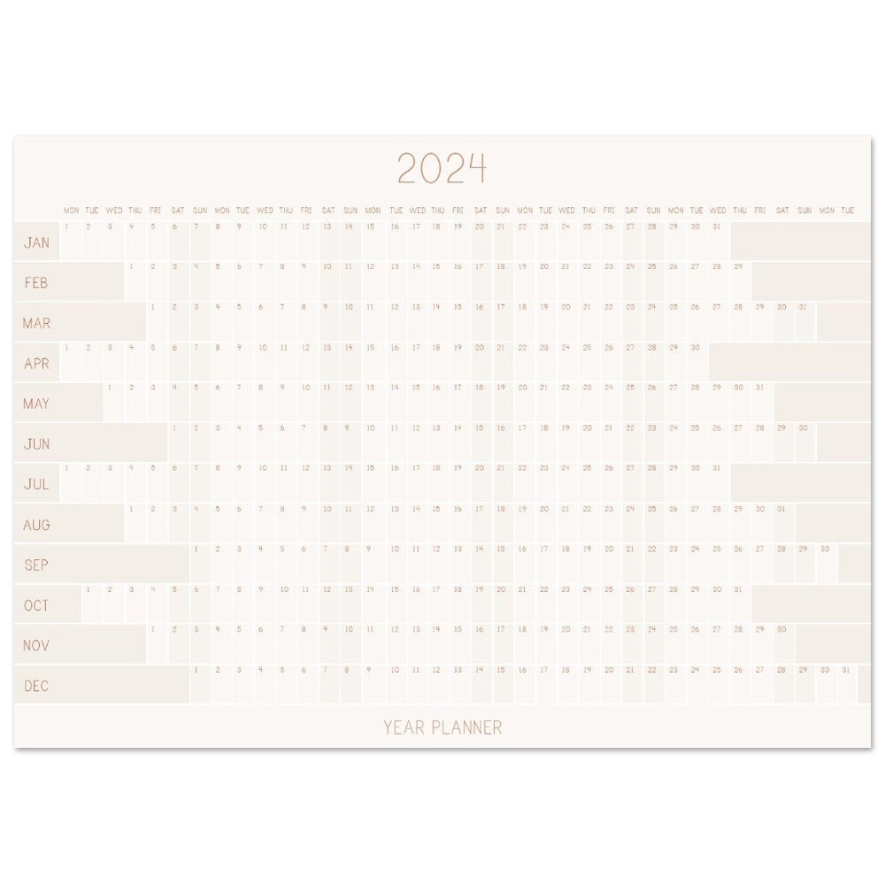 Extra Large 2024 Wall Planner, Giant Year Planner for 2024 Year to View