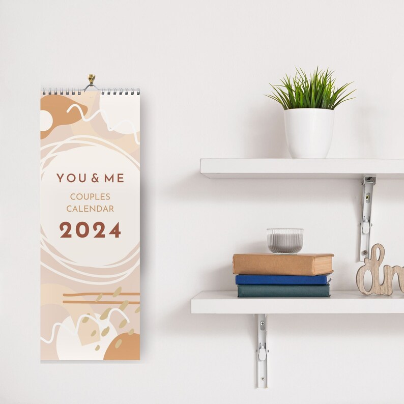 2024 Couples Calendar Two Column Planner, Two Person Calendar Monthly