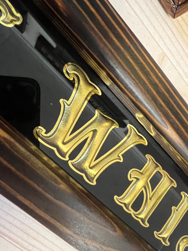 Bushmills Whiskey Gold Leaf Pub Mirror Etsy