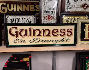 Vintage style  , hand lettered wooden pub , bar , mancave sign .