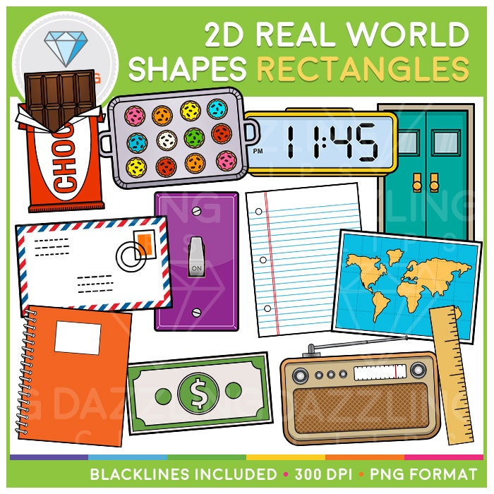 2D Shapes in Real Life SUPER MEGA Bundle 172 Images Real Life Shapes ...