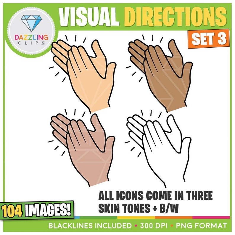 Visual Directions Clip Art (set 3) - Center Activities - Instant ...
