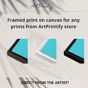 FRAMED Print On Canvas For Any SINGLE Print from the Shop