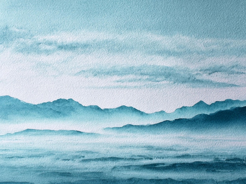 blue-ridge-mountains-painting-watercolor-art-print-on-paper-japandi