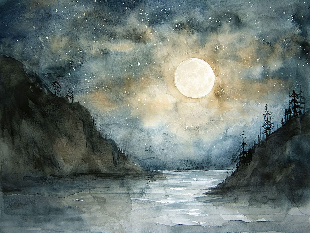 芸術写真 Nature Photograph Full Moon Art Print il_340x270.1691267292_q2mo.jpg
