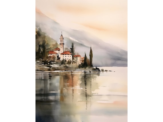 Lac De Côme, Rudolf Szabo Hongrie Italie Paysage Alpin Alpe