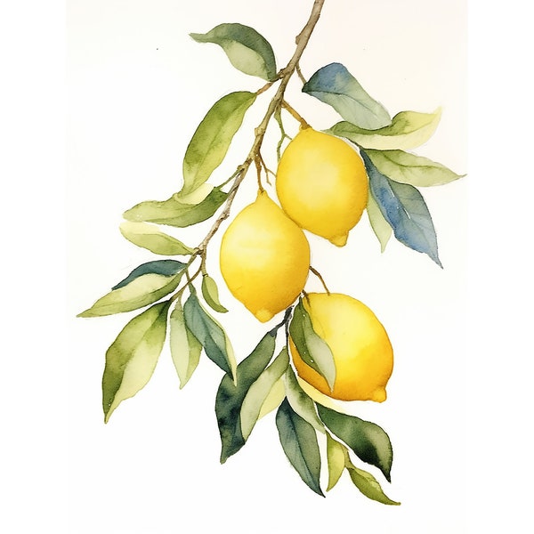 Lemon Painting - Etsy