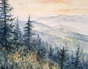 絵画 Winter Mountain Snowy Mountain | Japanese Prints