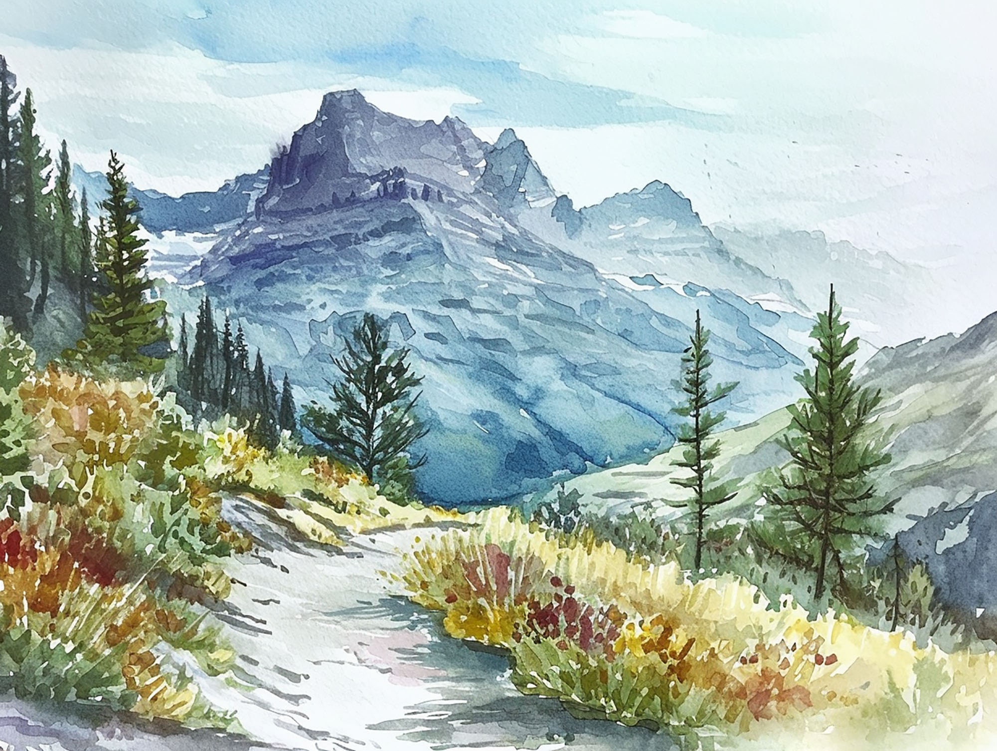 絵画 Mountain waterfall 絵画 Mountain waterfall 絵画 Mountain waterfall Vintage Oil