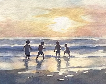 ノルマンディーの絵画 エトルタの崖 水彩画 アートプリント フランス