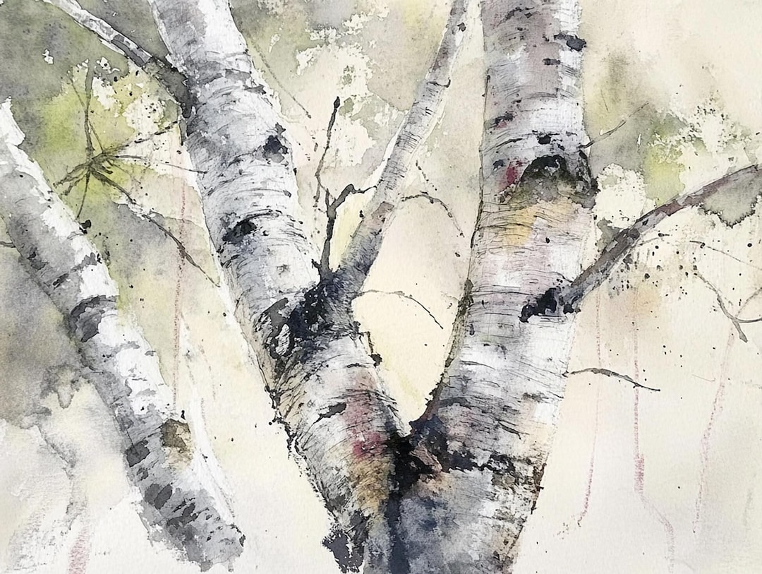 霧の森ハンドメイドパステル画絵画アート原画