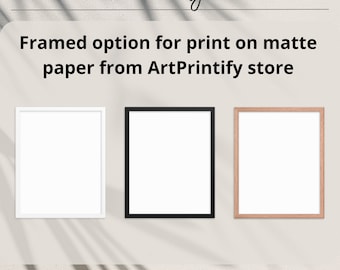 Opties ingelijste poster voor elke print uit de shop