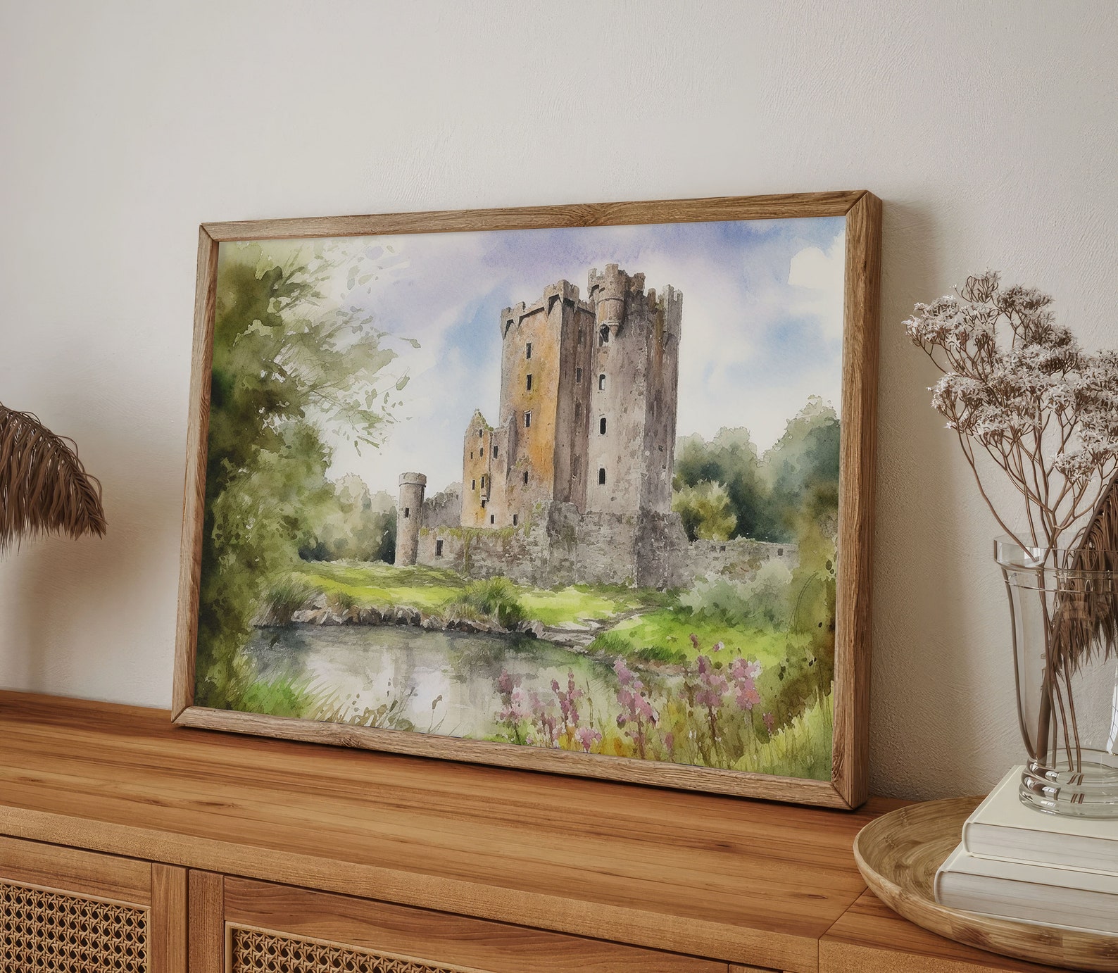 Blarney Castle Painting Ireland Landscape Watercolor Art Print County ...