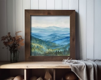 ブルーリッジ山脈の絵画、ブルーリッジ・パークウェイの水彩画
